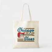 Chicago Blues Musician Guitar Tote Bag (Voorkant)