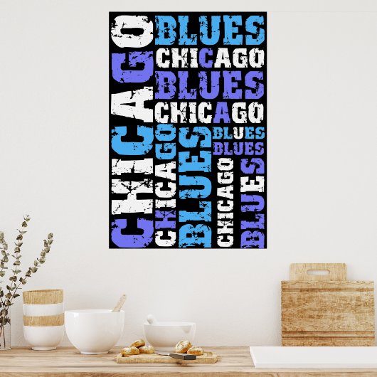 CHICAGO BLUES POSTER (Keuken)