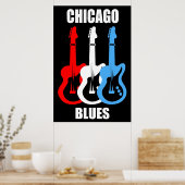 Chicago Blues Poster (Keuken)