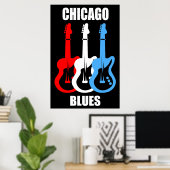 Chicago Blues Poster (Thuiskantoor)