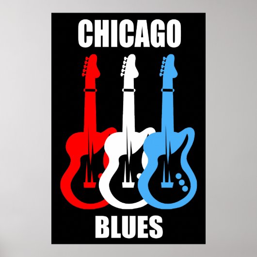 Chicago Blues Poster (Voorkant)