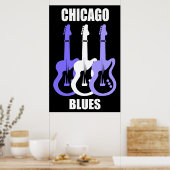 Chicago Blues Poster (Keuken)