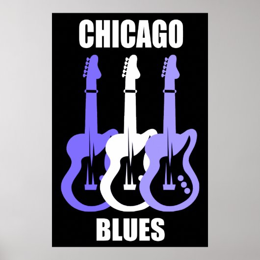 Chicago Blues Poster (Voorkant)