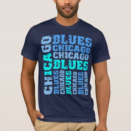 CHICAGO BLUES T-SHIRT (Voorkant)