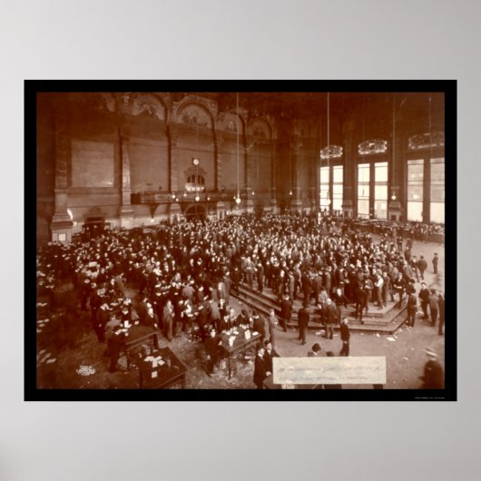 Chicago Board of Trade Foto 1900 Poster (Voorkant)