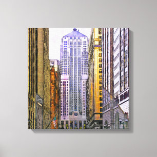 Chicago Board of Trade - Square Canvas Art