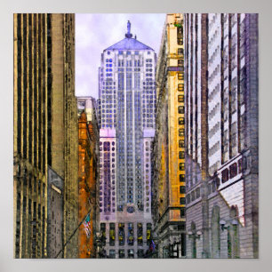 Chicago Board of Trade - Square Wall Art Poster
