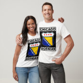 Chicago Bosnian American Design T-Shirt (Unisex)