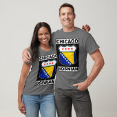 Chicago Bosnian American Design T-Shirt (Unisex)