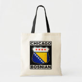 Chicago Bosnian-Amerikaanse Canvas tas (Voorkant)