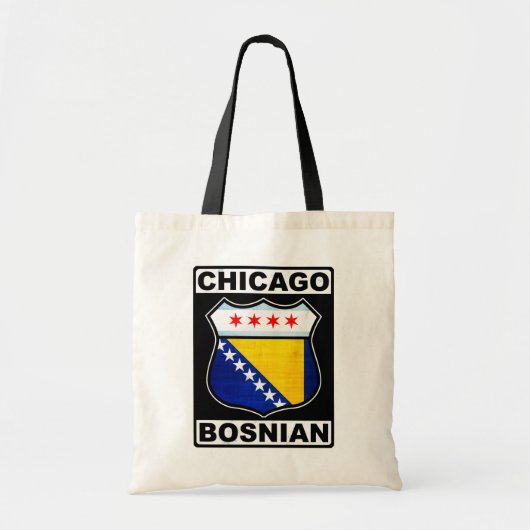 Chicago Bosnian-Amerikaanse Canvas tas (Voorkant)