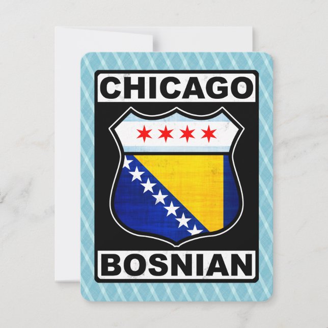 Chicago Bosnian-Amerikaanse Kaart (Voorkant)