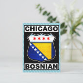 Chicago Bosniës-Amerikaans Briefkaart (Staand voorkant)