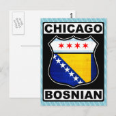 Chicago Bosniës-Amerikaans Briefkaart (Voorkant / Achterkant)