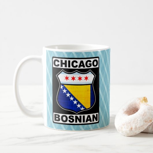 Chicago Bosniës-Amerikaans Koffiemok (Met donut)