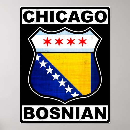 Chicago Bosniës-Amerikaans Poster (Voorkant)