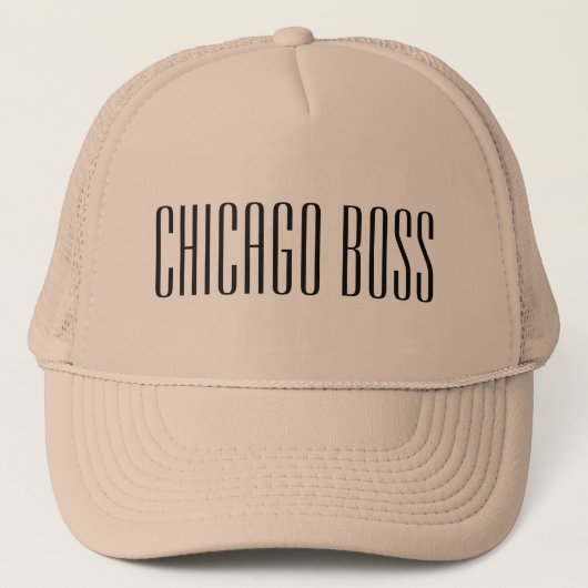 Chicago Boss Hoed Trucker Pet (Voorkant)
