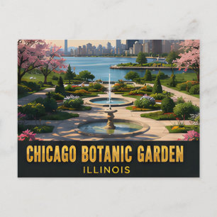 Chicago Botanic Garden Illinois Lakeside Reis 🌿 Briefkaart