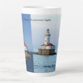 Chicago Breakwater Light 17 oz latte mok (Voorkant)