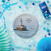 Chicago Breakwater Light and Windy II paper bord (Feest)