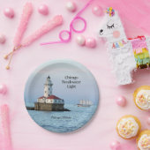 Chicago Breakwater Light and Windy II paper bord (Feest)