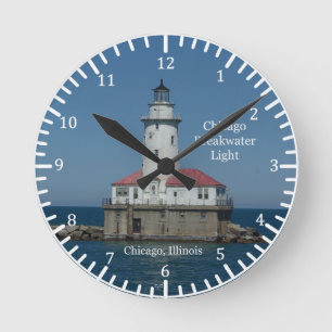 Chicago Breakwater Light klok