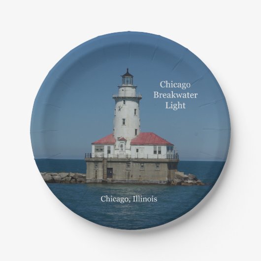 Chicago Breakwater Light paper bord (Voorkant)