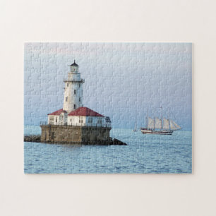 Chicago Breakwater Light & WIndy II Legpuzzel