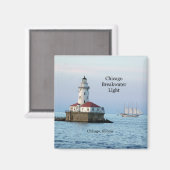 Chicago Breakwater Light & Windy II magnet (Voorkant / Achterkant)