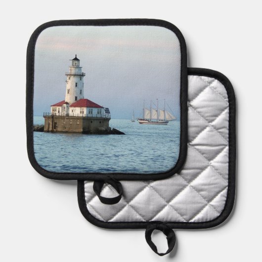 Chicago Breakwater Light & Windy II pot houder (Voorkant / Achterkant)