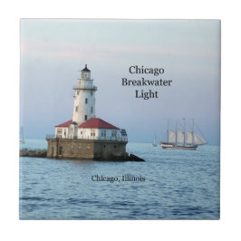 Chicago Breakwater Light & Windy II tegels Tegeltje