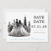 Chicago Brides Save The Date (Voorkant)