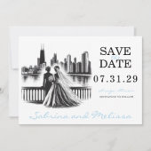 Chicago Brides Save The Date (Voorkant)
