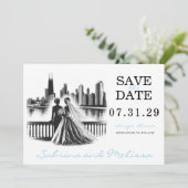 Chicago Brides Save The Date (Staand voorkant)