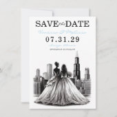 Chicago Brides Save The Date (Voorkant)