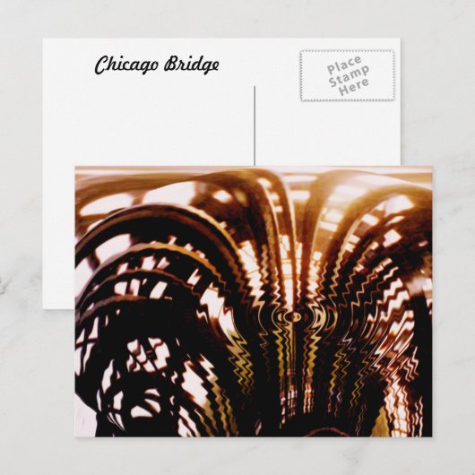 Chicago Bridge Briefkaart (Voorkant / Achterkant)