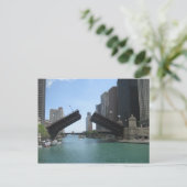 Chicago Bridge en River Briefkaart (Staand voorkant)