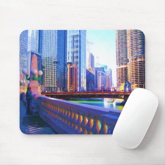Chicago Bridge Mousepad Muismat (Met muis)