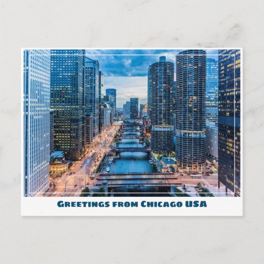 Chicago Bridges Briefkaart (Voorkant)