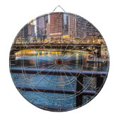 Chicago Bridges & Lichten Dartbord (Voorkant)