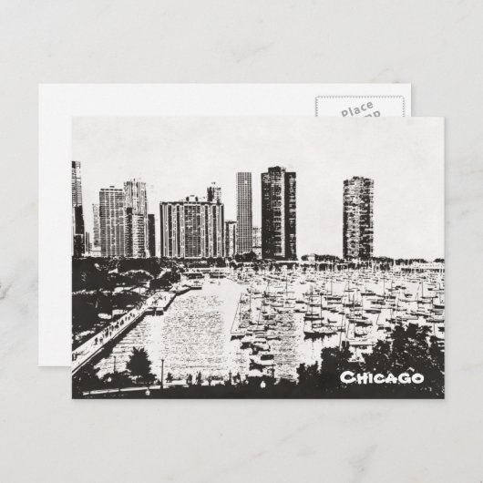 Chicago Briefkaart (Voorkant / Achterkant)