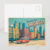 Chicago Briefkaart (Voorkant / Achterkant)