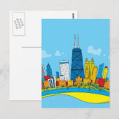 Chicago Briefkaart (Voorkant / Achterkant)