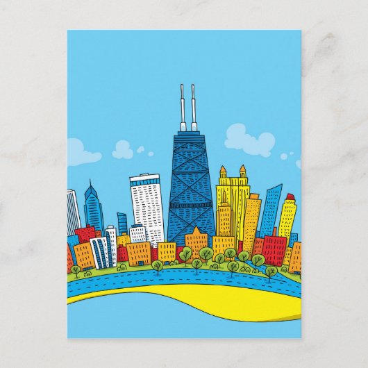 Chicago Briefkaart (Voorkant)