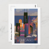 Chicago Briefkaart (Voorkant / Achterkant)