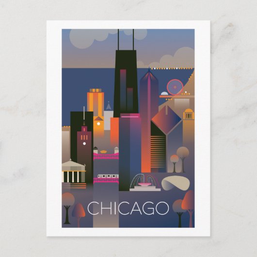 Chicago Briefkaart (Voorkant)