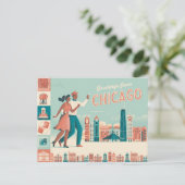 Chicago Briefkaart (Staand voorkant)