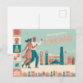 Chicago Briefkaart (Voorkant / Achterkant)