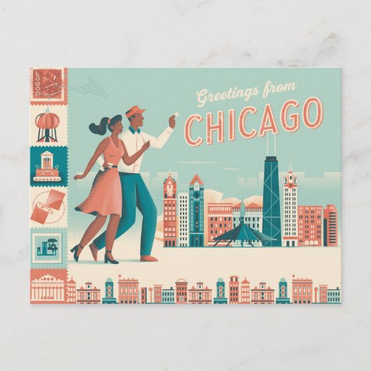 Chicago Briefkaart (Voorkant)