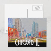 chicago briefkaart (Voorkant / Achterkant)